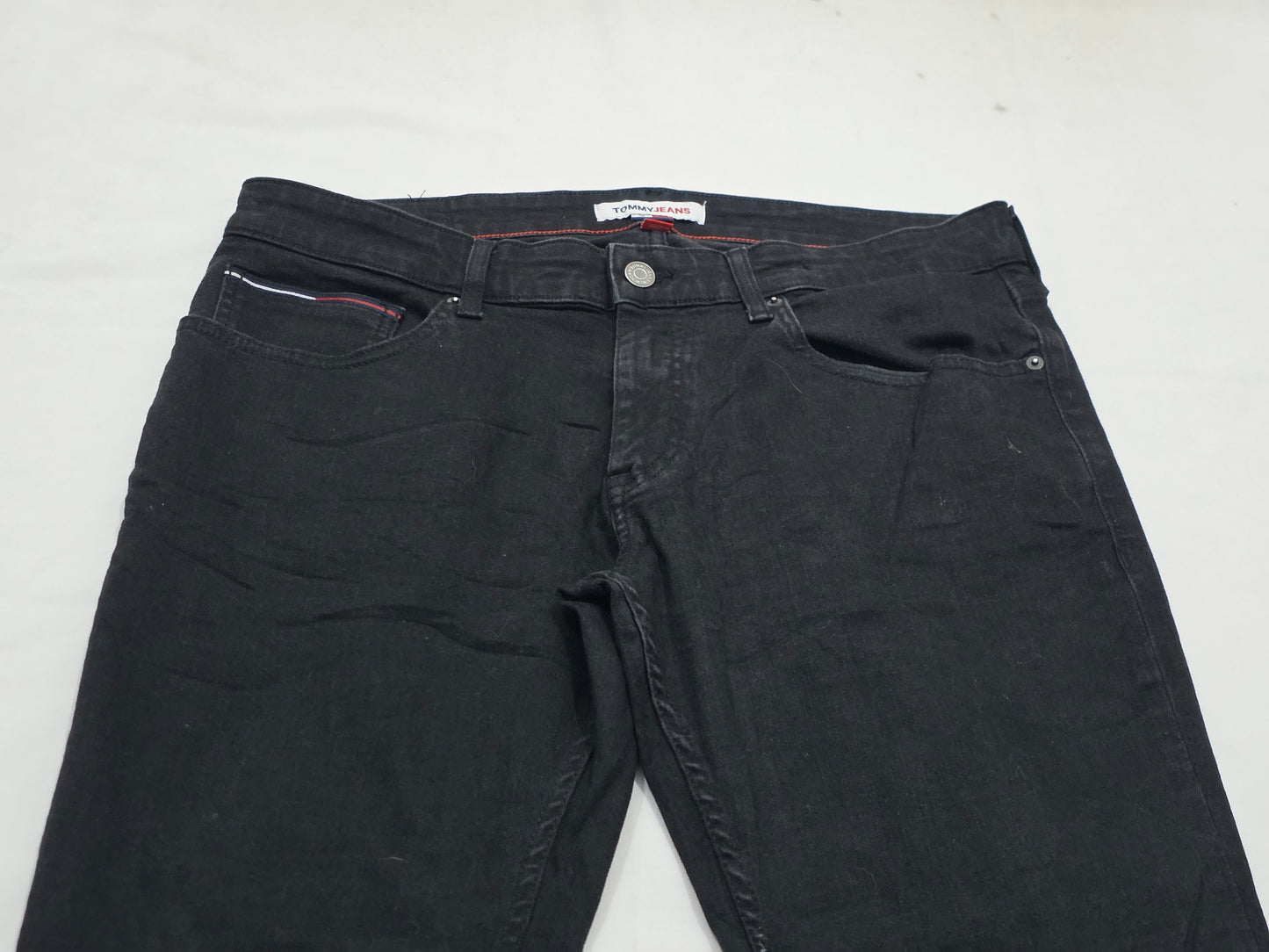 Pantalon Tommy Hilfiger 36x30 Negro Scanton Slimfit