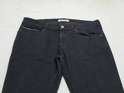 Pantalon Tommy Hilfiger 36x30 Negro Scanton Slimfit