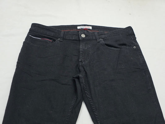 Pantalon Tommy Hilfiger 36x30 Negro Scanton Slimfit