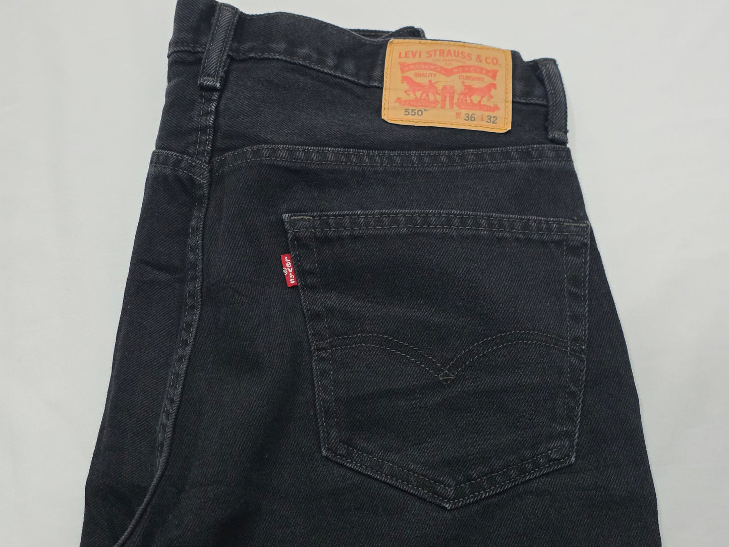 Pantalon Levis 550 36x32 Negro Recto