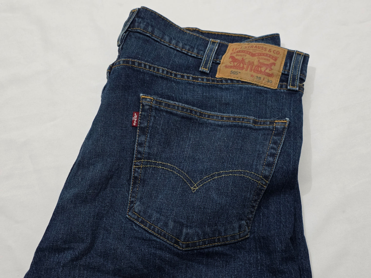 Pantalon Levis 505 38x30 Azul Marino Recto