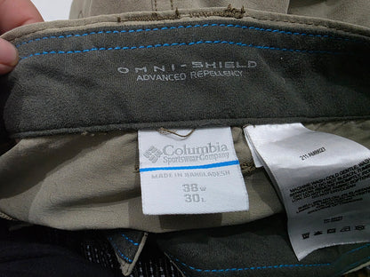Pantalon Columbia 38x30 Caqui