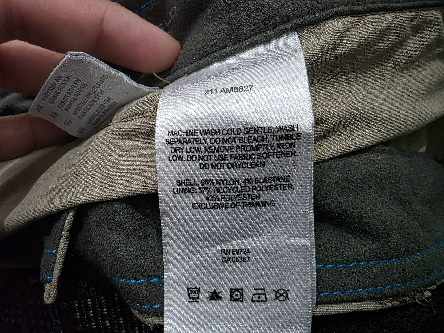 Pantalon Columbia 38x30 Caqui