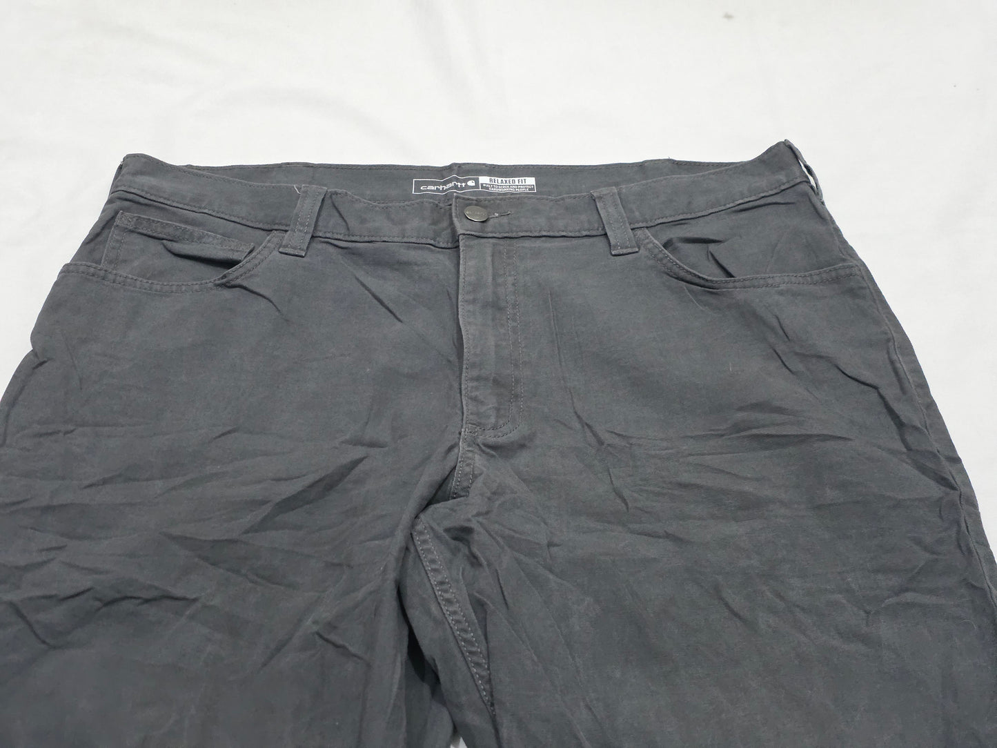 Pantalon Carhartt 38x30 Gris Deslavado Relaxed Fit
