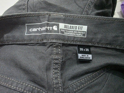 Pantalon Carhartt 38x30 Gris Deslavado Relaxed Fit