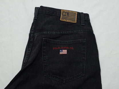 Pantalon Ralph Lauren 38x32 Vintage Negro Deslavado (