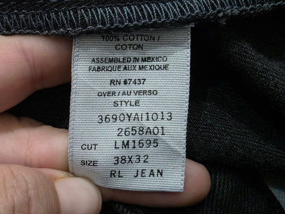 Pantalon Ralph Lauren 38x32 Vintage Negro Deslavado (