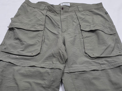 Pantalon Columbia Convertible Xgrande Xl Verde