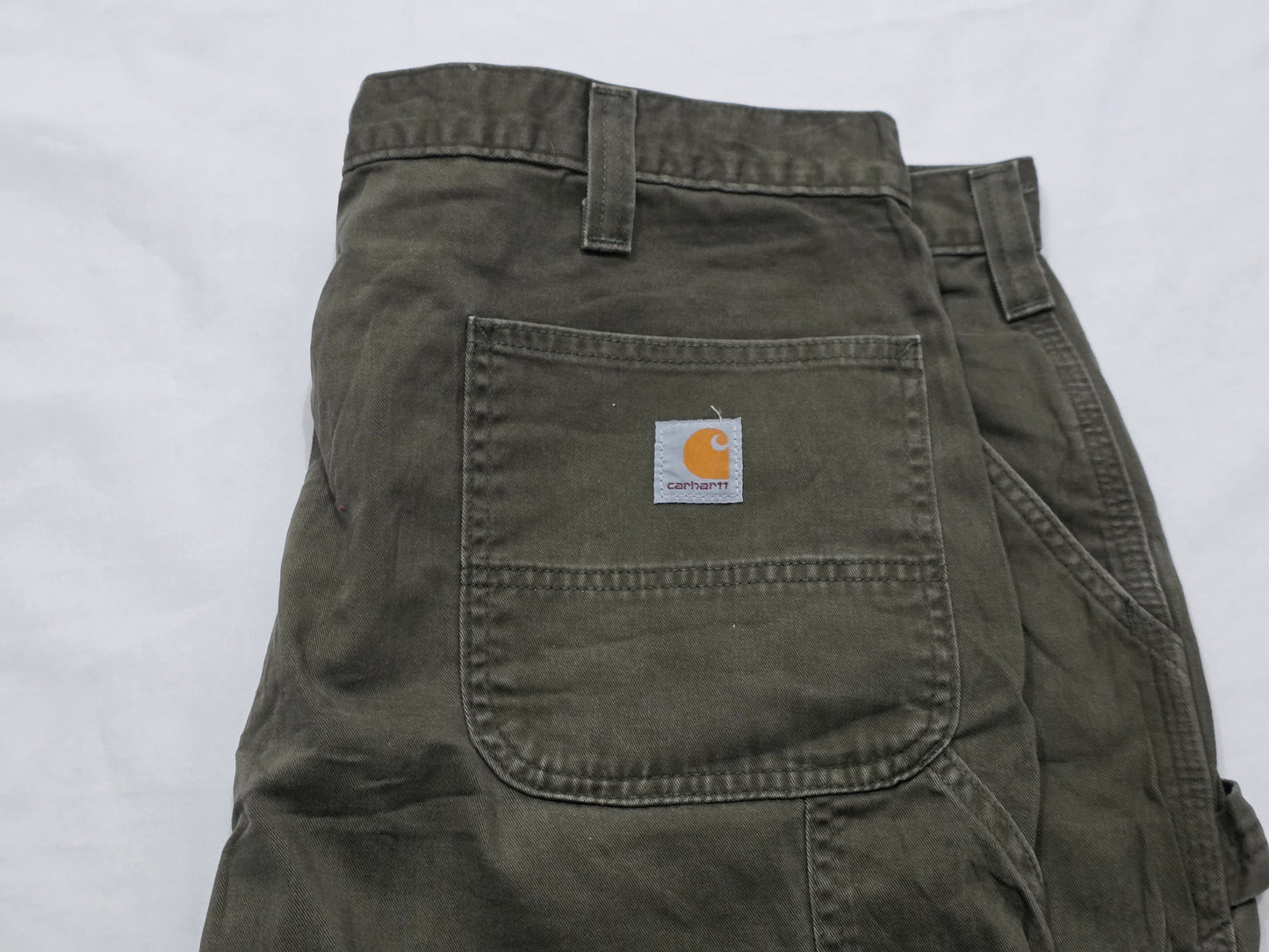 Pantalon Carhartt 42x32 Verde Deslavado