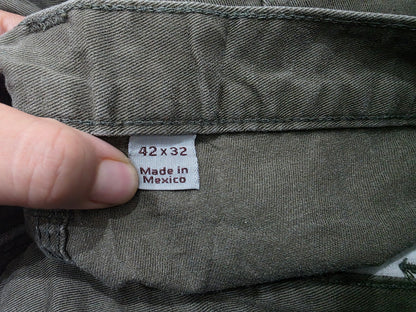 Pantalon Carhartt 42x32 Verde Deslavado