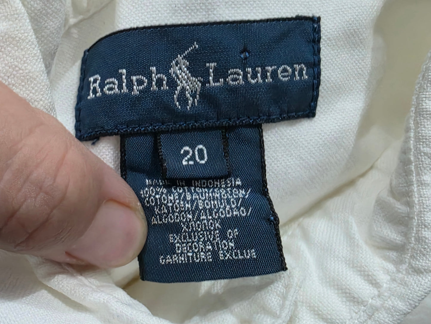 Camisa Ralph Lauren Adolescente 20 Blanca Pony Colores