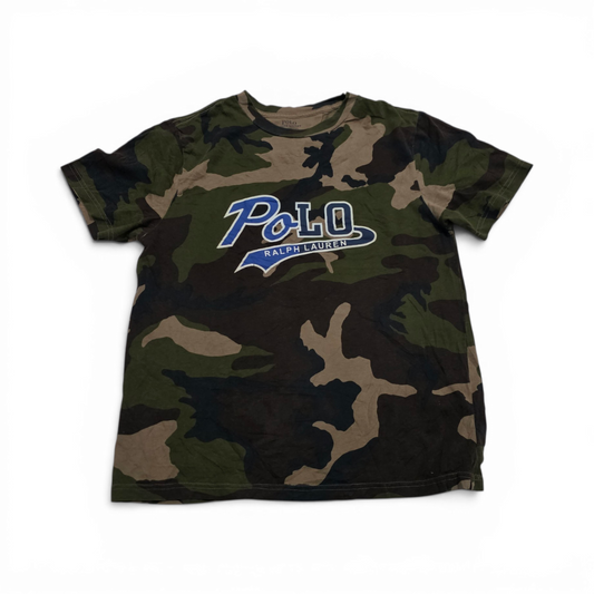 Playera Ralph Lauren Adolescente L 14-16 Verde Militar