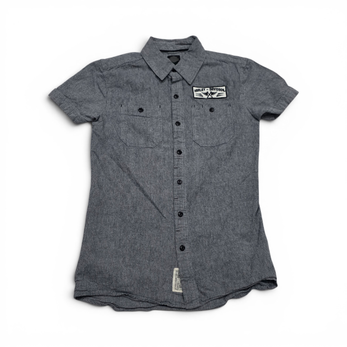Camisa Manga Corta Harley Davidson Chico S Gris