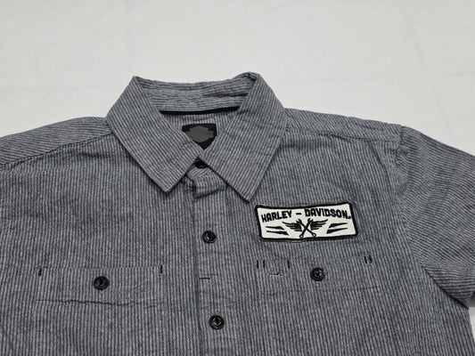 Camisa Manga Corta Harley Davidson Chico S Gris