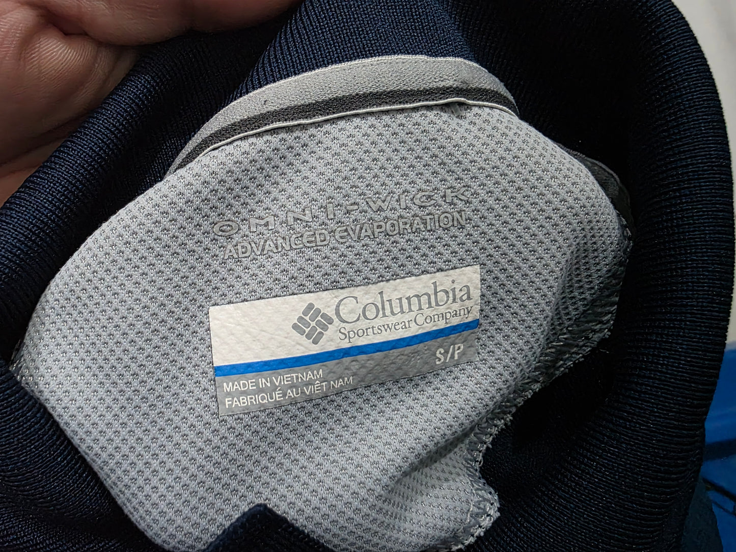 Playera Polo Columbia Chico S Azul