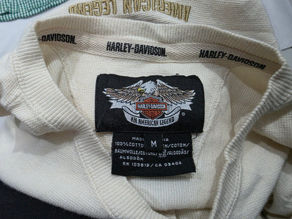 Playera Harley Davidson Mediana M Beige Manga Larga