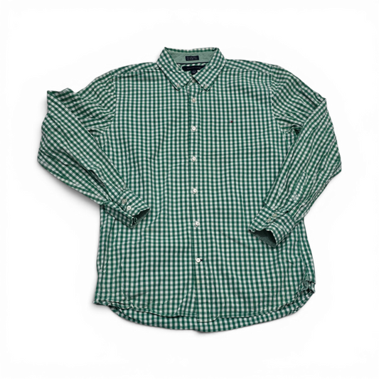 Camisa Tommy Hilfiger Mediana M Cuadro Verde