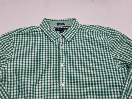 Camisa Tommy Hilfiger Mediana M Cuadro Verde