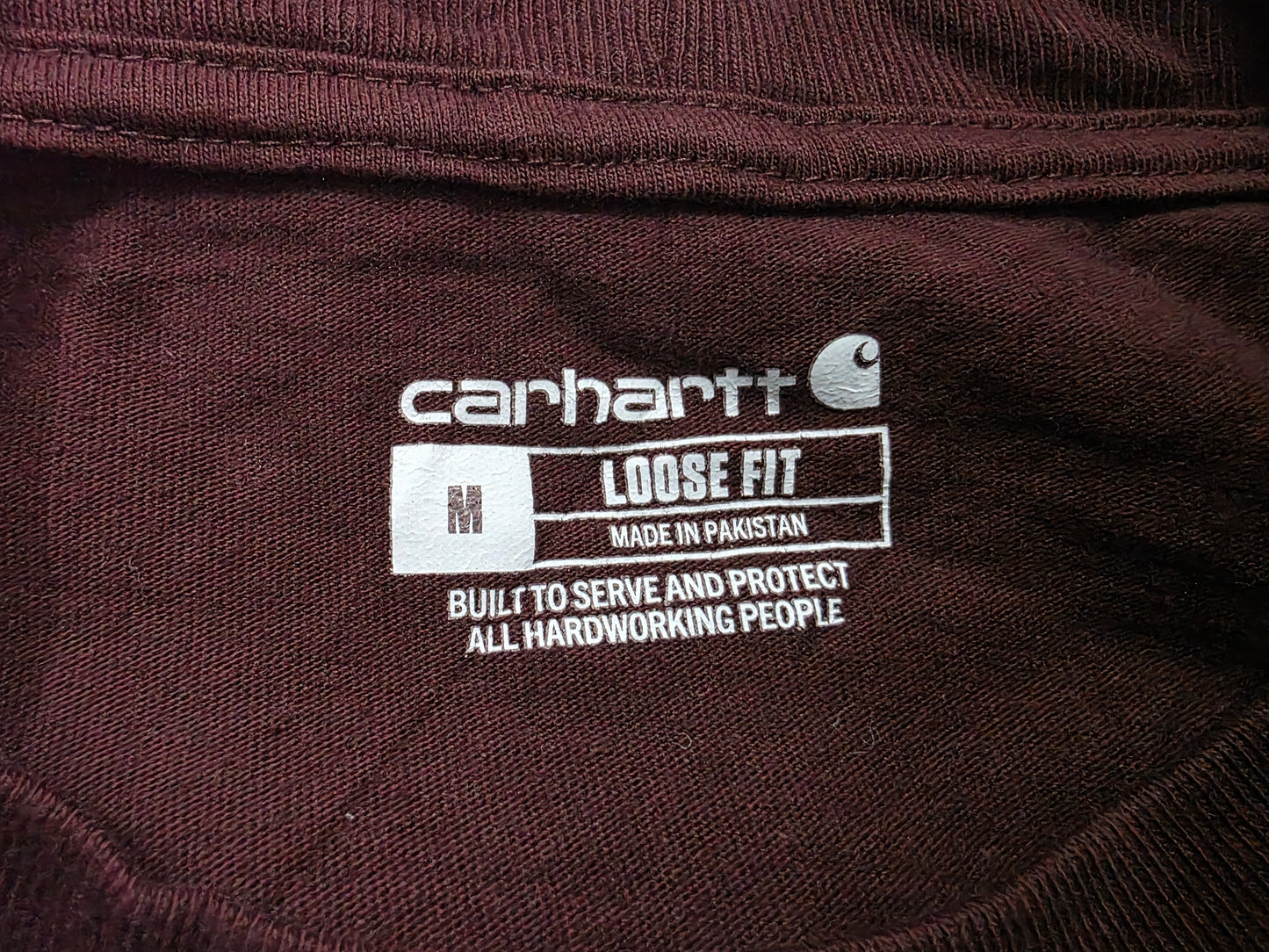 Playera Carhartt Mediana M Vino Loose Fit