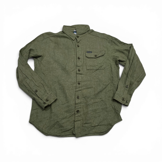 Camisa Columbia Mediana M Verde Regular Fit