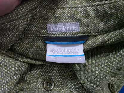 Camisa Columbia Mediana M Verde Regular Fit