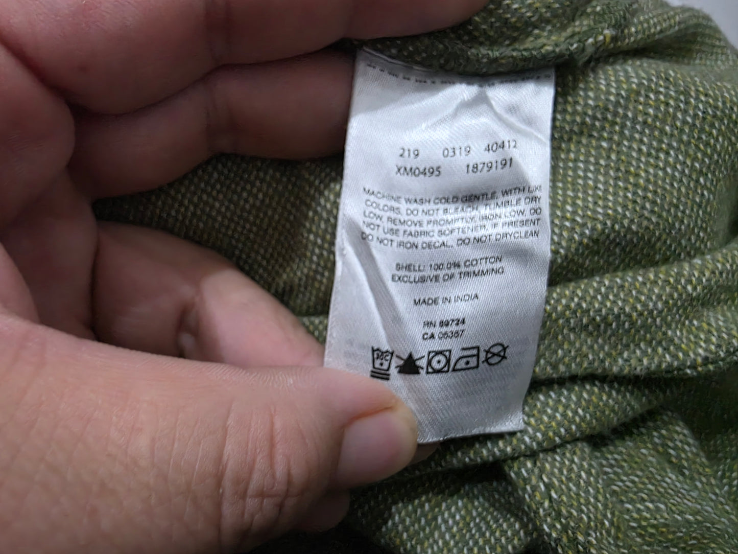 Camisa Columbia Mediana M Verde Regular Fit