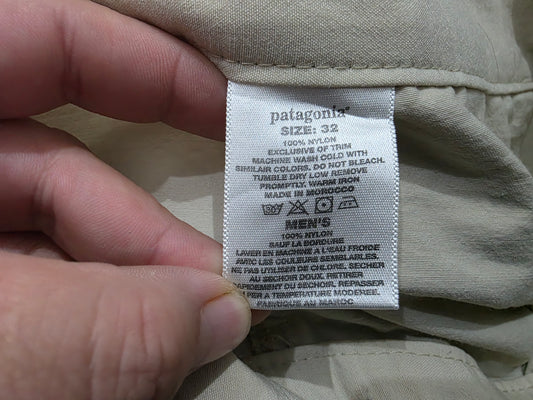 Bermuda Patagonia Talla 32 Beige