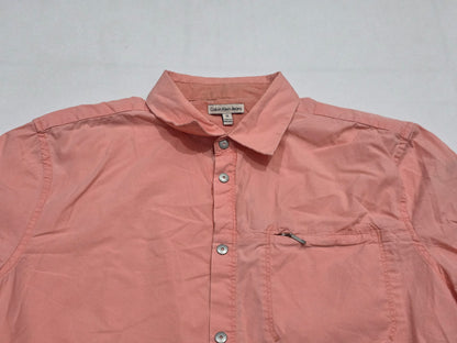 Camisa Calvin Klein Mediana M Rosa Manga Corta