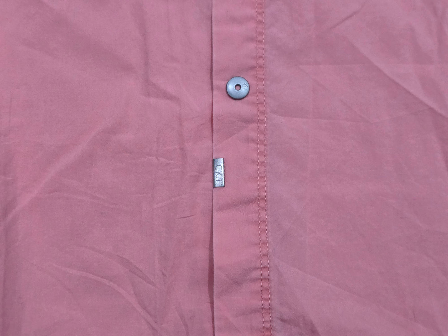 Camisa Calvin Klein Mediana M Rosa Manga Corta
