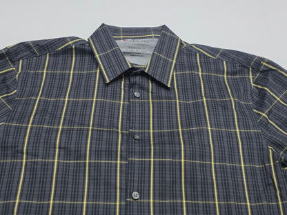 Camisa Calvin Klein Mediana M Cuadro Gris Y Negro
