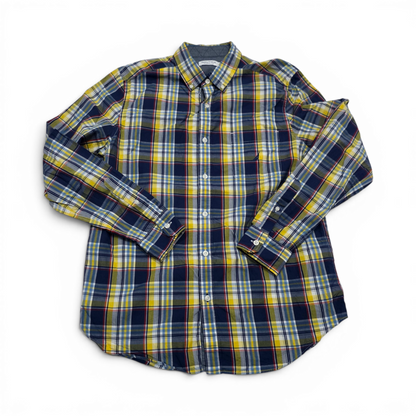 Camisa Nautica Mediana M Cuadro Azul Y Amarillo