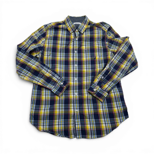 Camisa Nautica Mediana M Cuadro Azul Y Amarillo