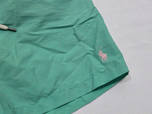 Bermuda Ralph Lauren Mediana M Verde Pony Rosa