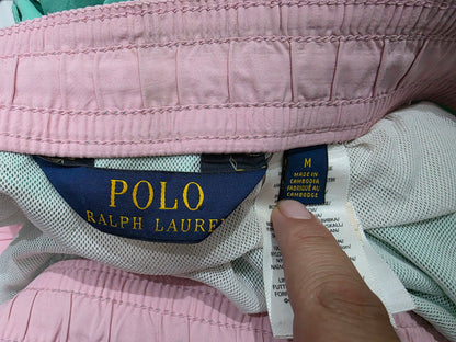 Bermuda Ralph Lauren Mediana M Verde Pony Rosa