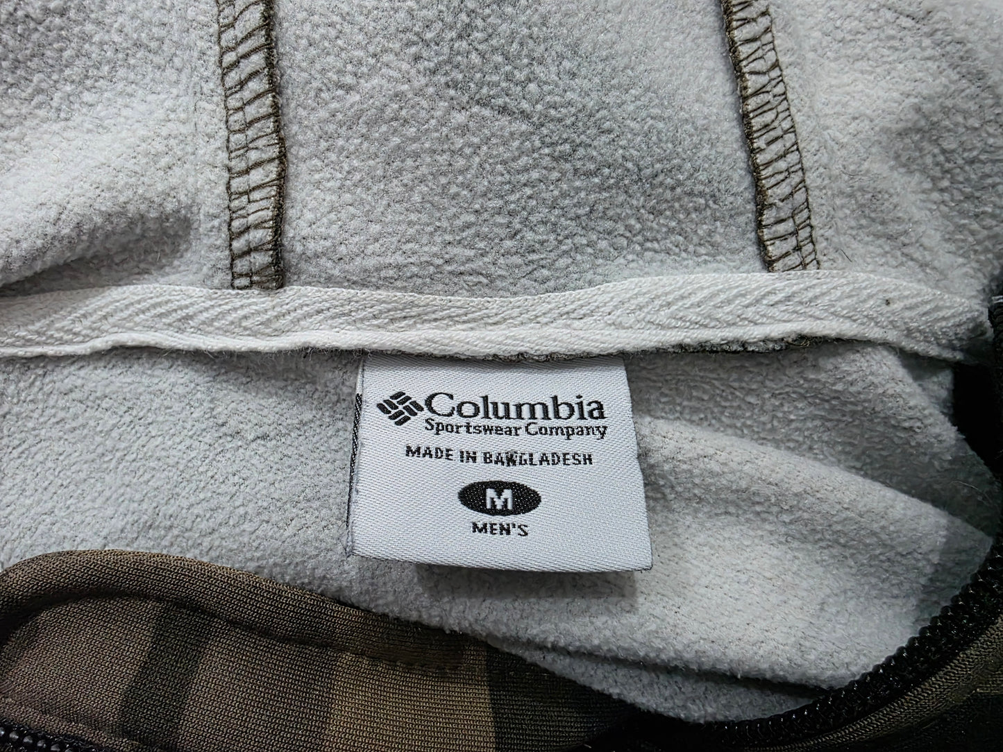 Sudadera Columbia Mediana M Cafe Y Verde Camoflaje