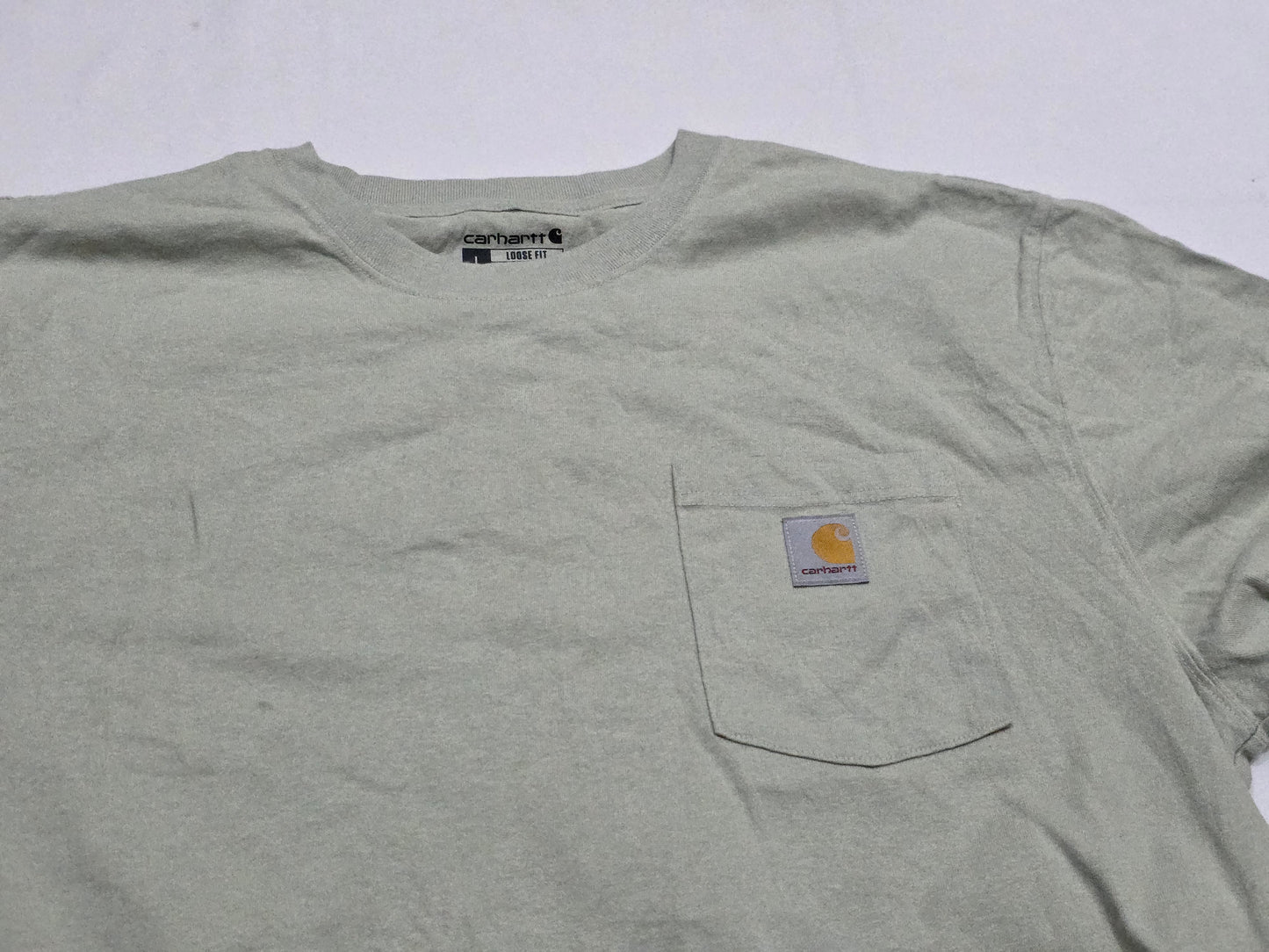 Playera Carhartt Grande L Verde Grisaceo
