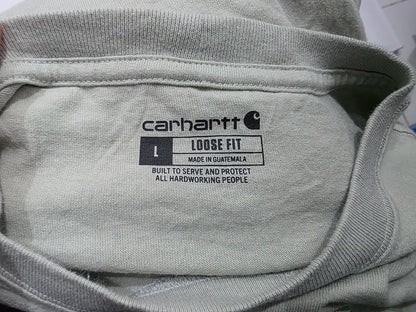 Playera Carhartt Grande L Verde Grisaceo
