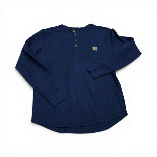 Playera Carhartt Grande L Azul Manga Larga