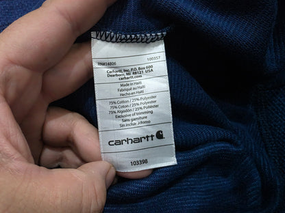 Playera Carhartt Grande L Azul Manga Larga