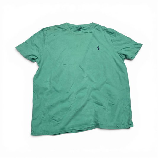 Playera Ralph Lauren Grande L Turquesa Pony Azul