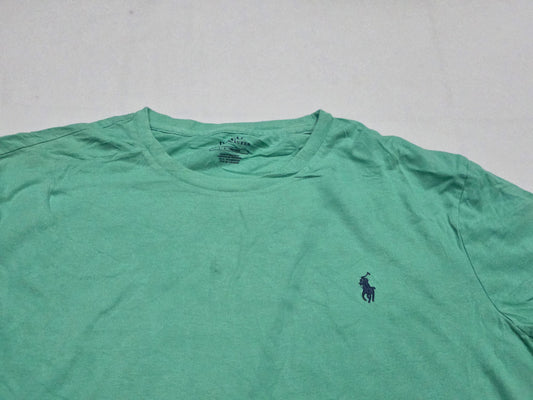 Playera Ralph Lauren Grande L Turquesa Pony Azul