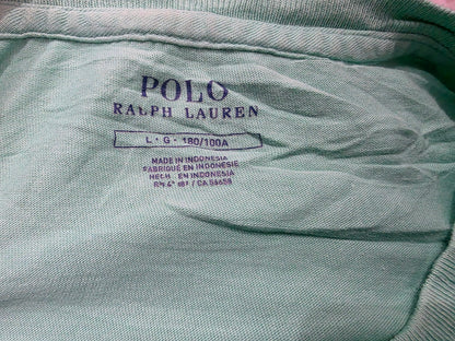 Playera Ralph Lauren Grande L Turquesa Pony Azul