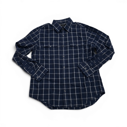 Camisa Banana Republic Grande L Cuadros Azul