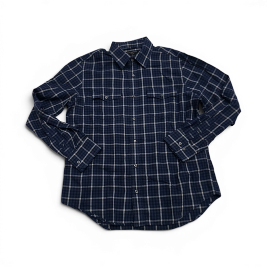 Camisa Banana Republic Grande L Cuadros Azul