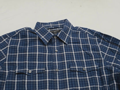 Camisa Banana Republic Grande L Cuadros Azul