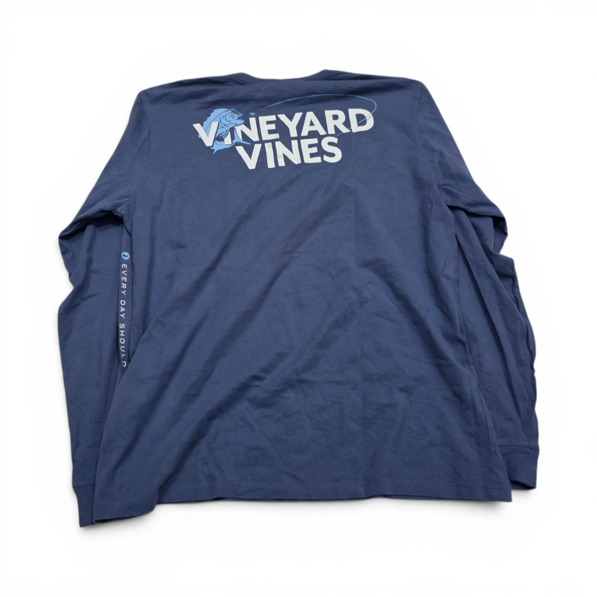 Playera Vineyard Vines Grande L Azul Manga Larga