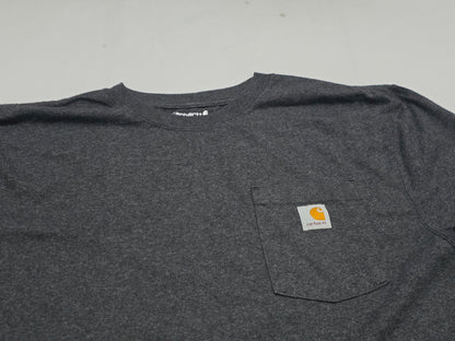 Playera Carhartt Grande L Gris Manga Larga