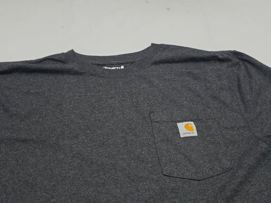 Playera Carhartt Grande L Gris Manga Larga