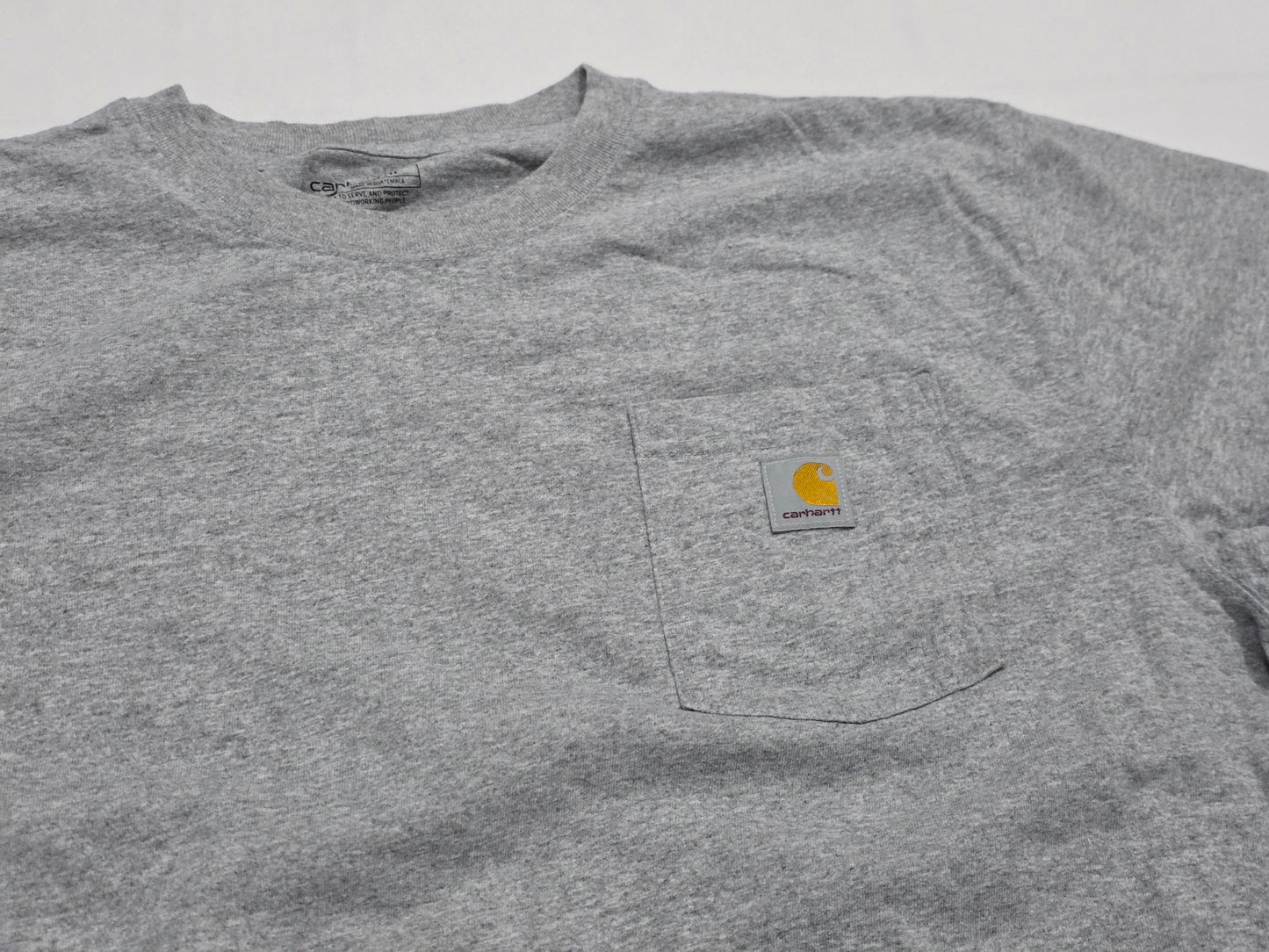 Playera Carhartt Grande L Gris Claro