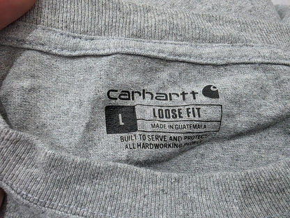 Playera Carhartt Grande L Gris Claro